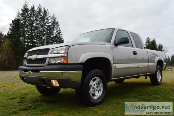 2004 Chevrolet Silverado 1500 Pewter Pickup Truck 51586 miles