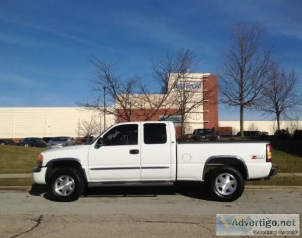 2004 GMC Sierra 1500 Z71 White Pickup Truck 88325 Miles