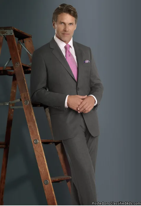 Baroni Birdseye Charcoal Modern Fit Suit  ISW MensWear