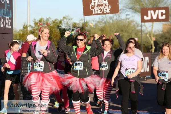 Hot Chocolate15k Run in Scottsdale Arizona