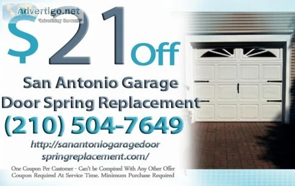 Garage Door Spring Replacement San Antonio
