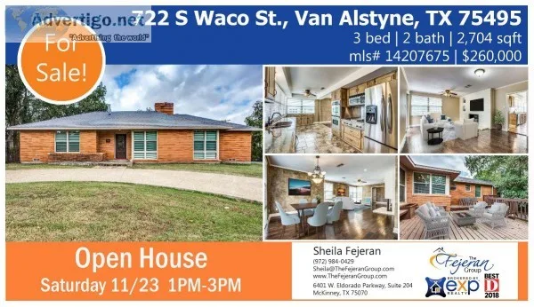 Open House in Van Alstyne TX
