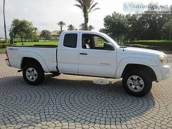 2005 Toyota Tacoma White Pickup Truck 50322 Miles