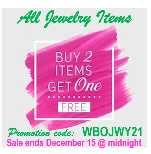 FREE Buy 2 Get 1 Free (All Jewelry Items)