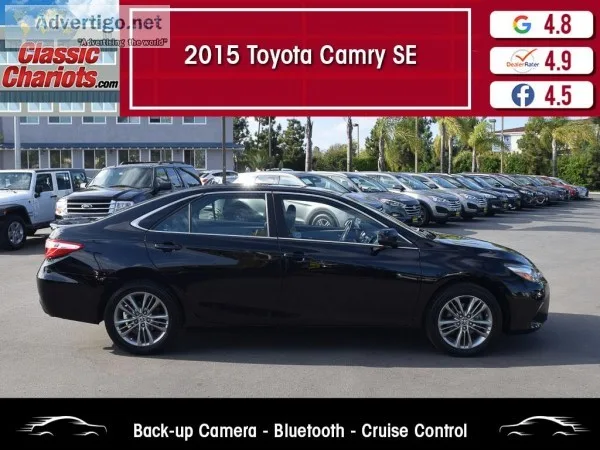 Used 2015 TOYOTA CAMRY SE for Sale in San Diego- 20519