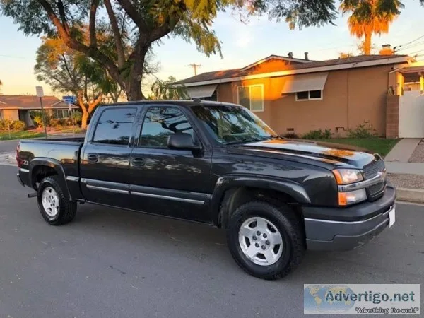 2004 Chevrolet Silverado 1500 Black Pickup Truck 68665 miles
