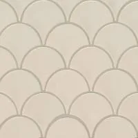 Almond Glossy Fish Scale Mosaic