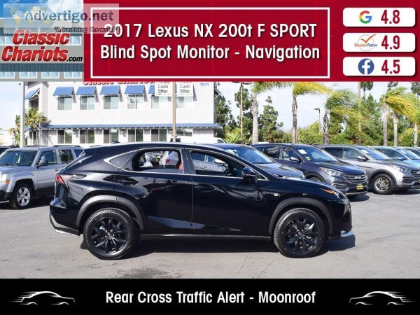 Used 2017 Lexus NX 200t F SPORT for Sale in San Diego- 20837