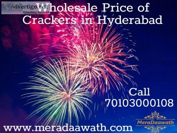 Wholesale price of crackers in Hyderabad