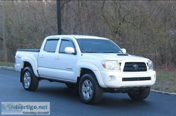 2005 Toyota Tacoma White Pickup Truck 50132 Miles