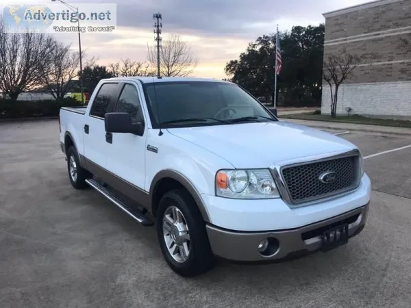 2006 Ford F-150 Lariat White Pickup Truck 38329 miles