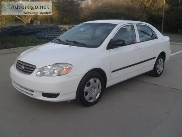 2004 Toyota Corolla CE White 62395 Miles