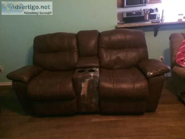 Brown Leather Couch