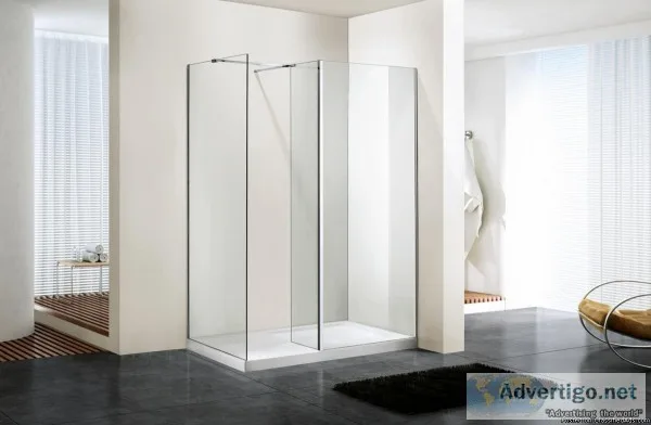 Sliding Frameless Glass Shower Door Enclosure Tray