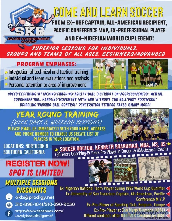 World Class Private Soccer Lessons