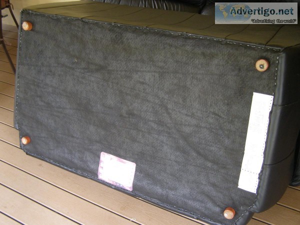 Lazy Boy Black Leather Loveseat and Sofa