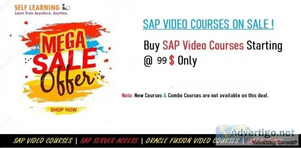 Mega 99 Sale - Start Learning SAP and Oracle Fusion Courses  99 