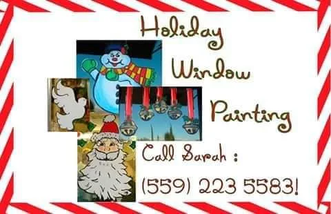 Decorative Storefront Holiday Window Painting