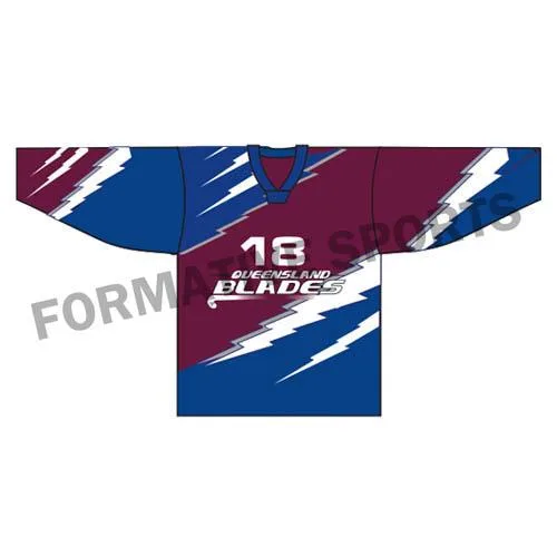 Custom Ice hockey Uniformsjersrey and singlets Manufacturers in 