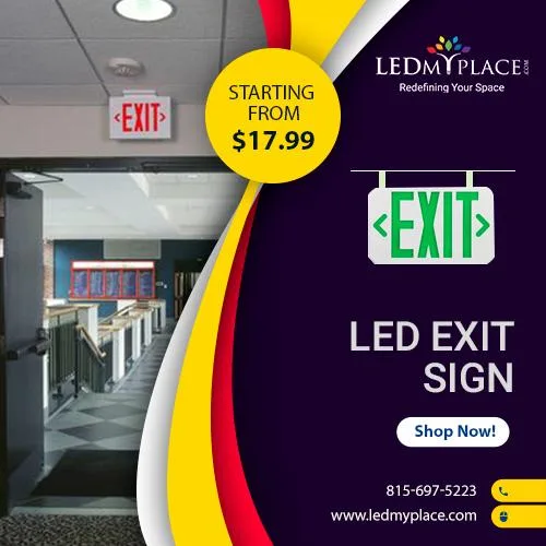 Secure Your Place By LED Exit Sign Emergency Lights