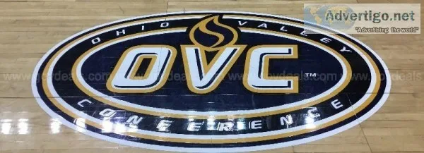 Murray State University Basketball Floor &ndash East OVC Logo