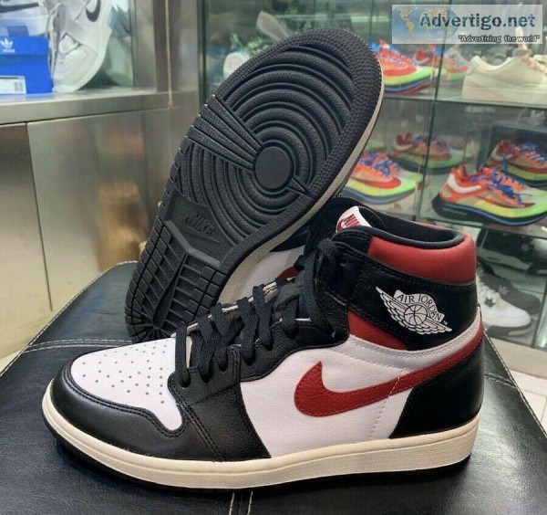 MEN S AIR JORDAN 1 RETRO HIGH OG &quotBLACK White  GYM RED"