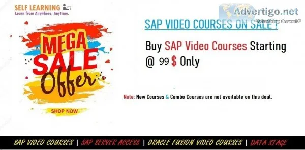 Mega 99 Sale - Start Learning SAP and Oracle Fusion Courses  99 
