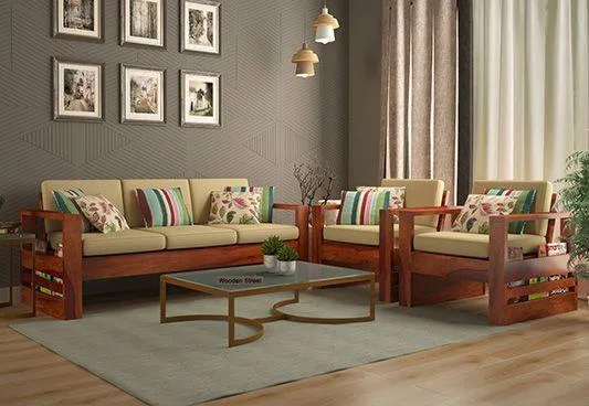 Check out the pleasant variants of wooden sofa design