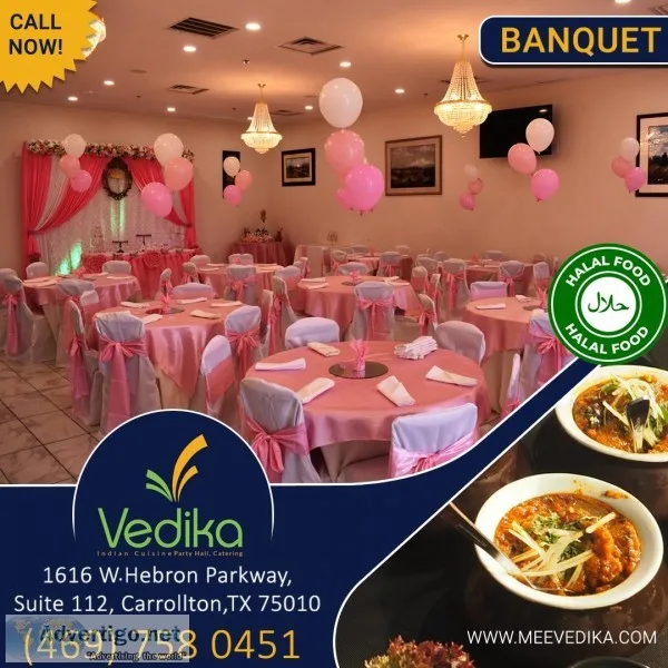 Indian Party halls near me  Vedika  Indian Catering Services