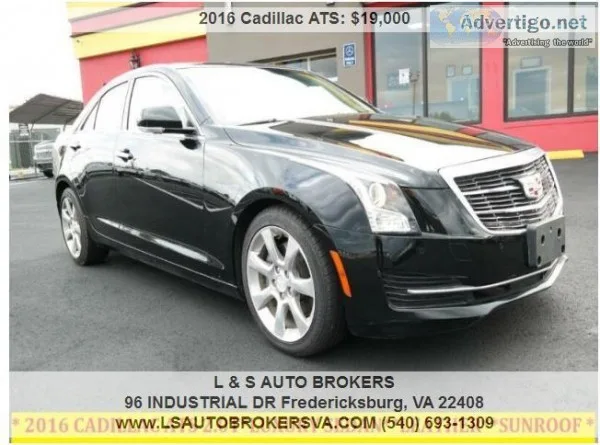 2016 CADILLAC ATS 2.0LUXURY SEDANLEATHERSUNR OOF