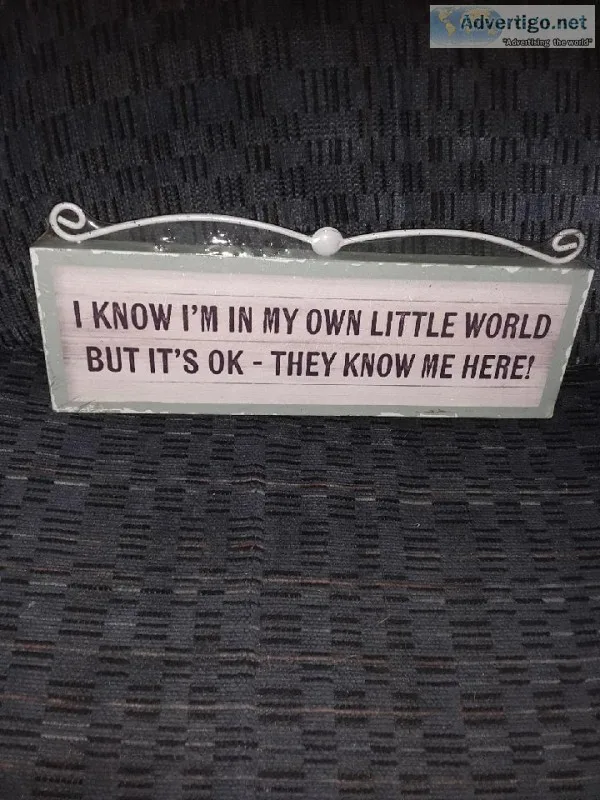 New Wooden Sign