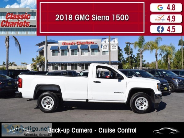 Used 2018 GMC Sierra 1500 Regular Cab Pickup 8  Bed for Sale in 