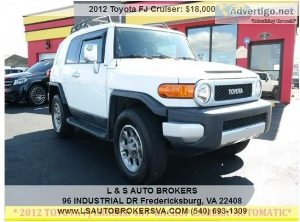 2012 TOYOTA FJ CRUISERAUTOMATIC BACKUP CAMERA4X4