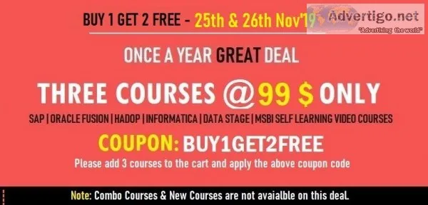 BUY 1 GET 2 FREE - Learn SAP  Oracle Fusion Video Courses