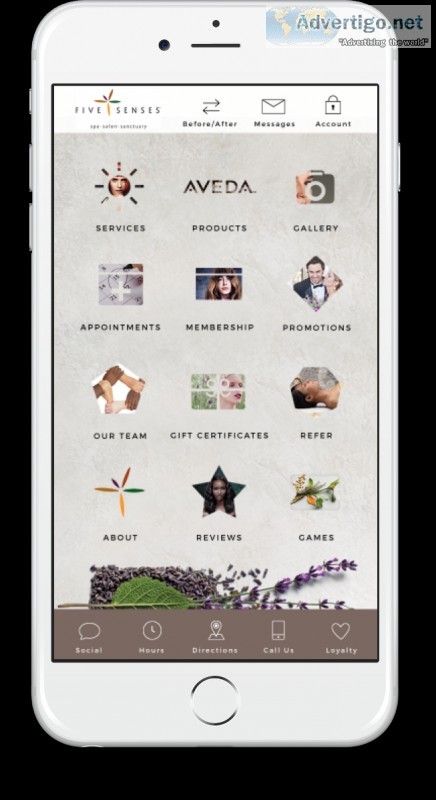 Live Easier with Our Mobile App - Five Senses Spa and Salon