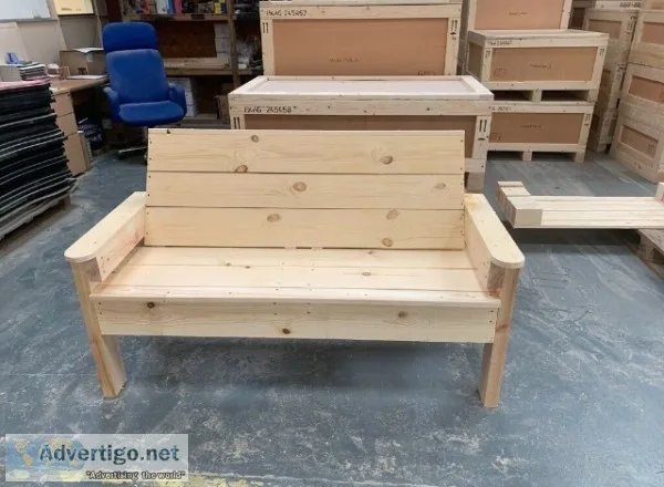 Untreated Solid Timber Bench