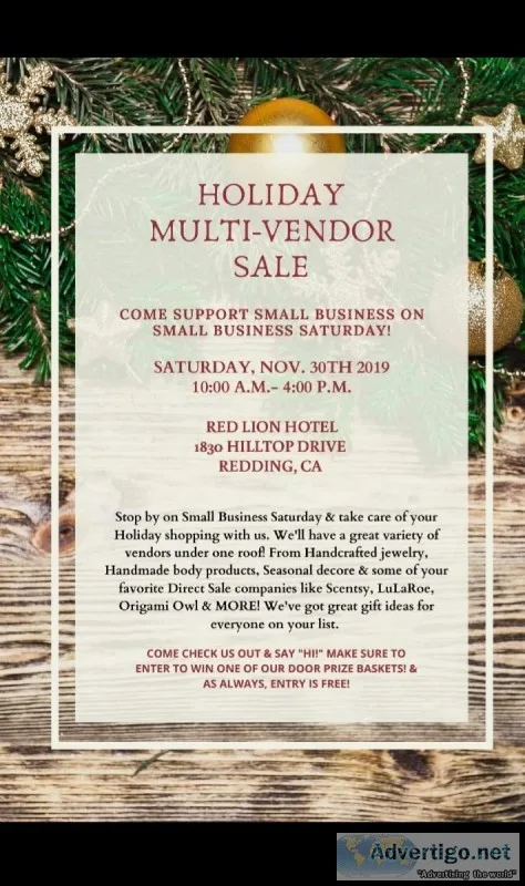 holiday multi-vendor sale