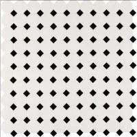 Domino White And Black Octagon Matte Mosaic