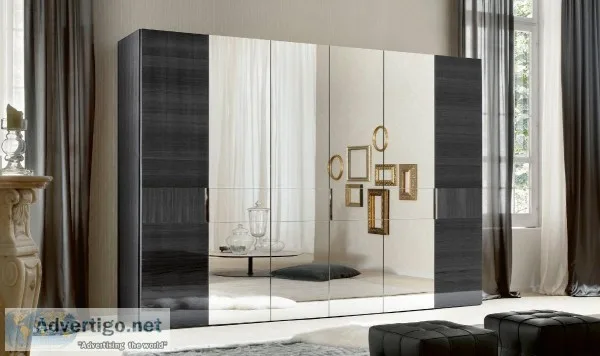 Contemporary Montecarlo 6-Door Wardrobe by Alf Da Fre
