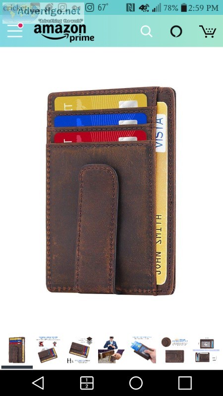 Lost leather money clip wallet Rosecrans in Point Loma