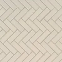 Almond Glossy Herringbone Mosaic