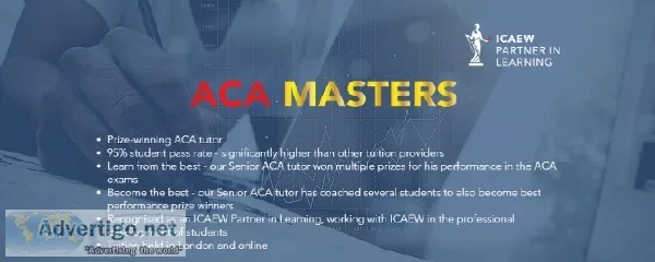ACA Prize Winning Corporate Repoting Tutor in London