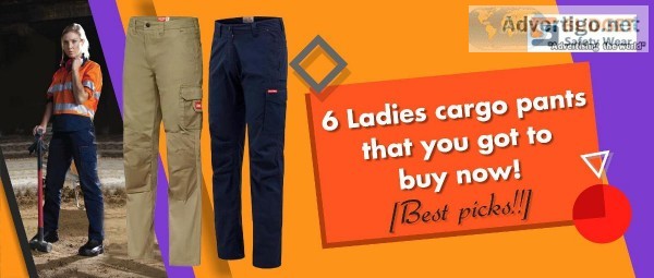 6 Work cargo pants for ladies