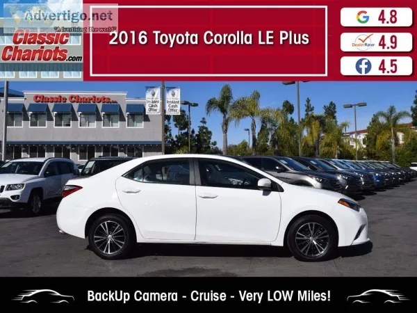 Used 2016 Toyota Corolla LE Plus for Sale in San Diego - 20934