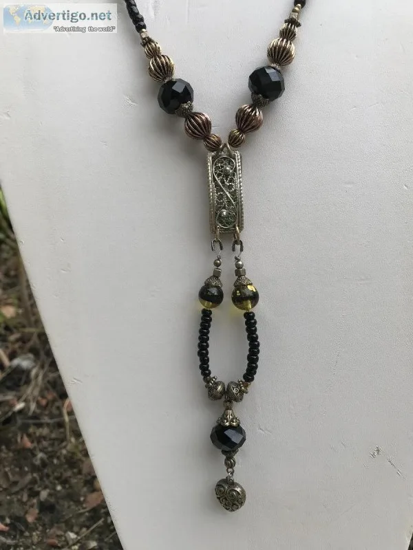 Long Onyx Necklace