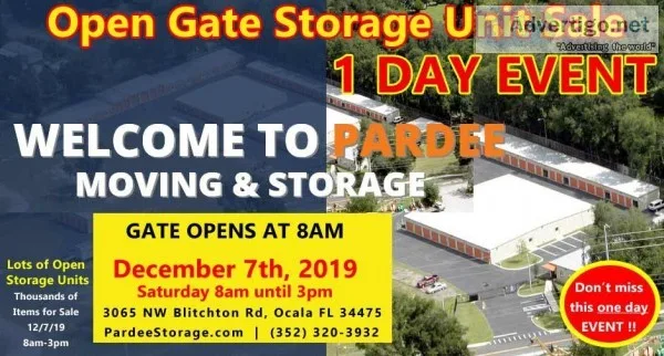 Ocala FL Sat 127 STORAGE UNIT FACILITY COMMUNITY GARAGE SALE EVE