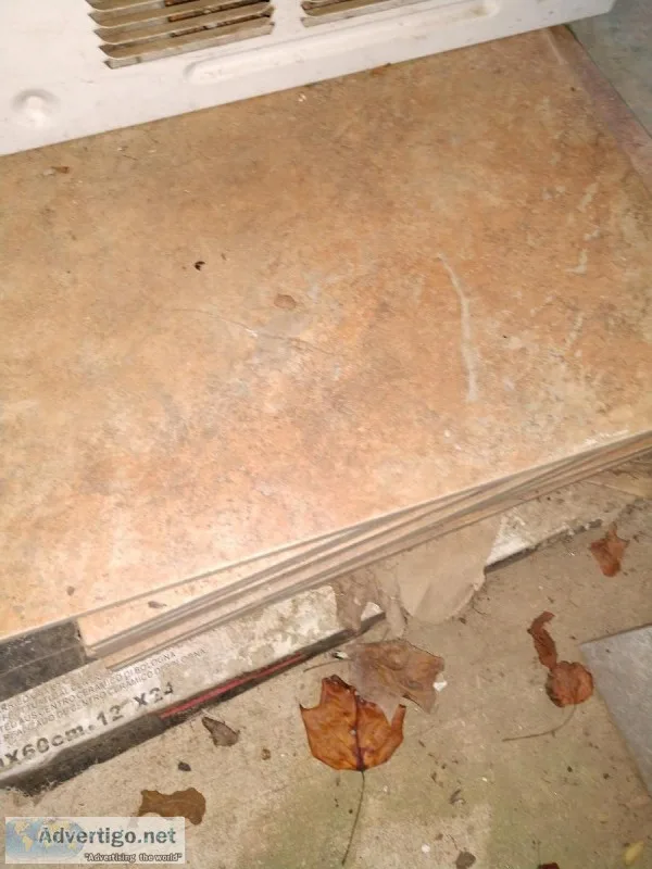 A variety of tile ceramic tile and terracotta and vinyl