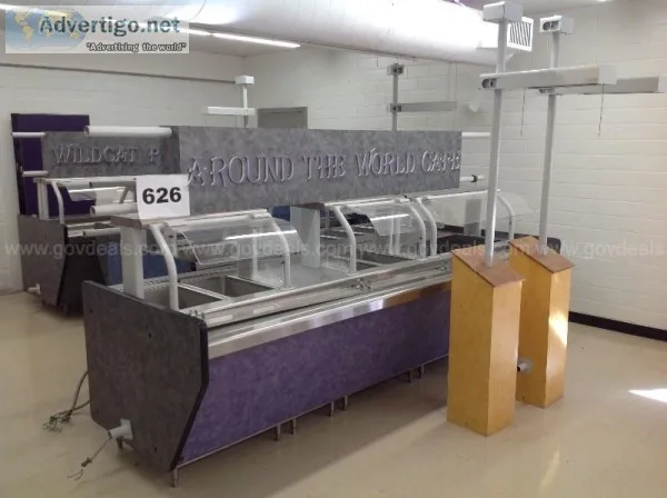 Food serving line.