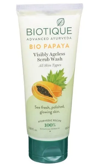 BIO Papaya visibly ageless scrub wash for all skin types