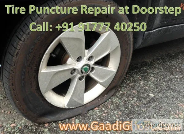 Tubeless Tyre Puncture Repair in Madhapur Hyderabad